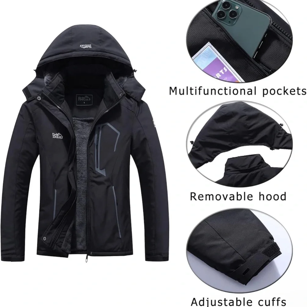 XL  Pooluly Women's Waterproof Jacket - Picture 5 of 9